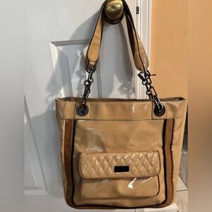 Large Chico’s bag. 13x13 tan